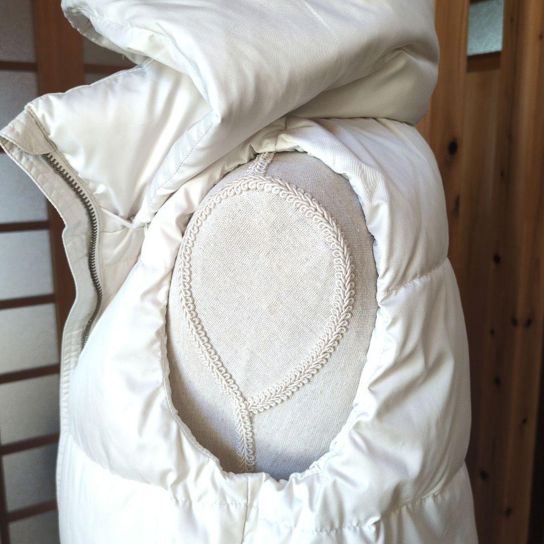 美品　ルーニィ♥ロングダウンベスト　ダウンパーカ　38 　アイボリー　エクリュ