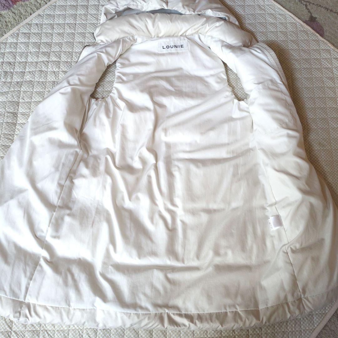 美品　ルーニィ♥ロングダウンベスト　ダウンパーカ　38 　アイボリー　エクリュ