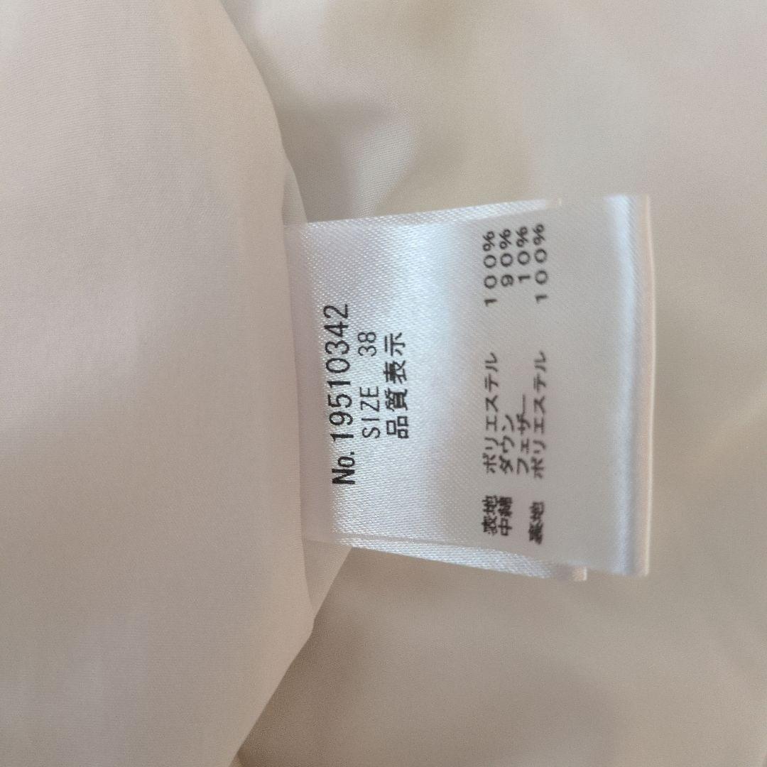 美品　ルーニィ♥ロングダウンベスト　ダウンパーカ　38 　アイボリー　エクリュ