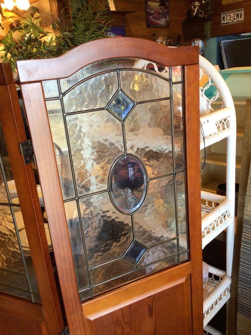 [楓] ステンドグラス　パーテーション　衝立　間仕切り