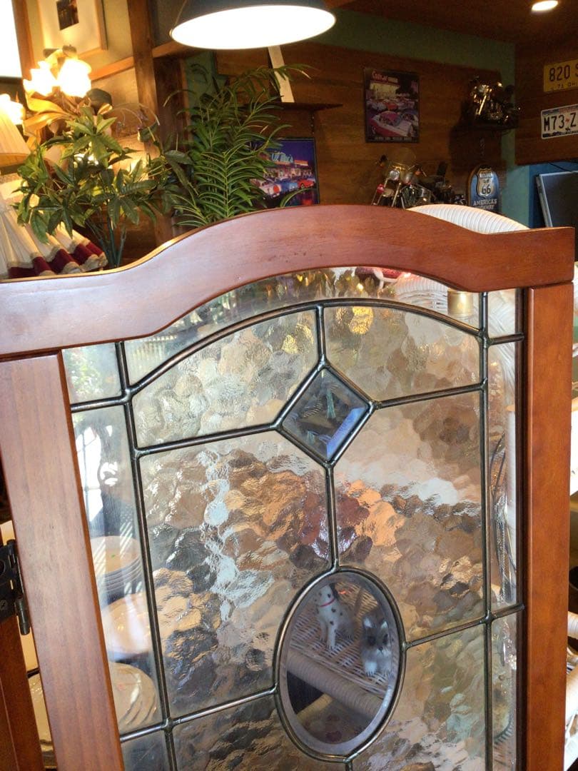 [楓] ステンドグラス　パーテーション　衝立　間仕切り