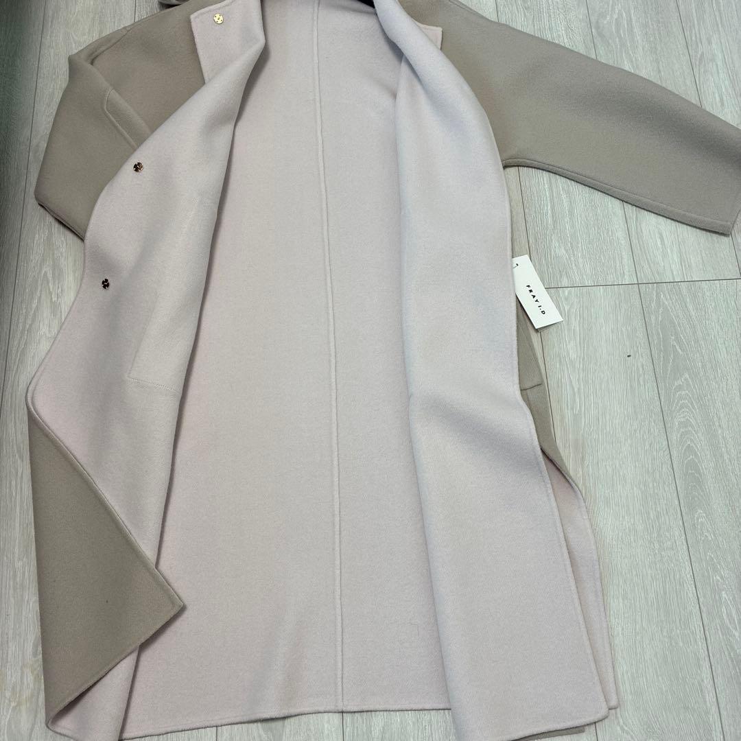 【未使用、タグ付き】FRAIＩ.Dのベージュ⭐︎ノーカラーコート