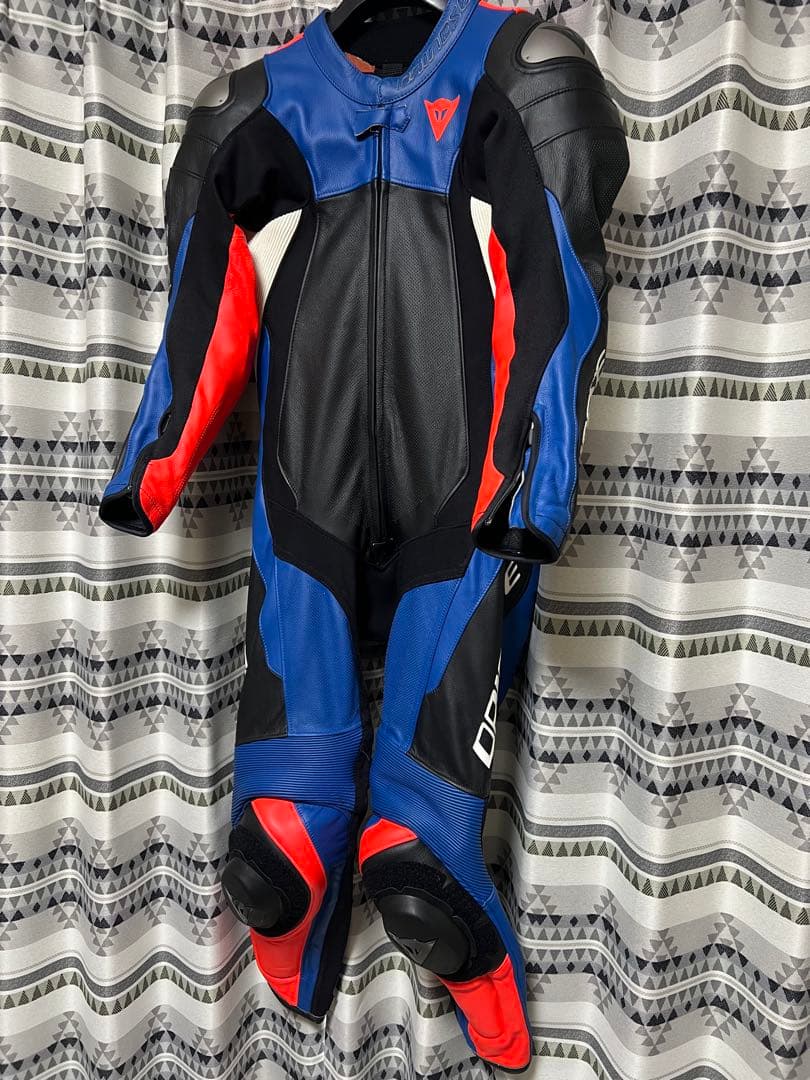Dainese 革ツナギ 青/赤/黒