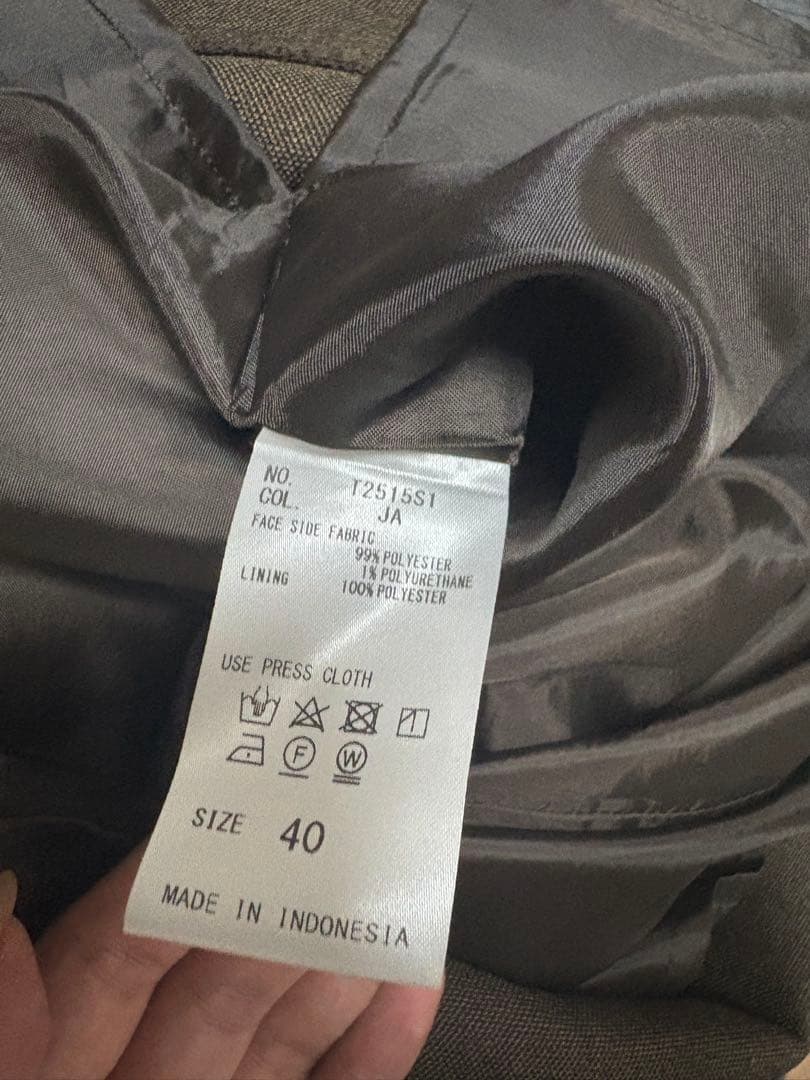 ブラウン ダブルボタンスーツ セット