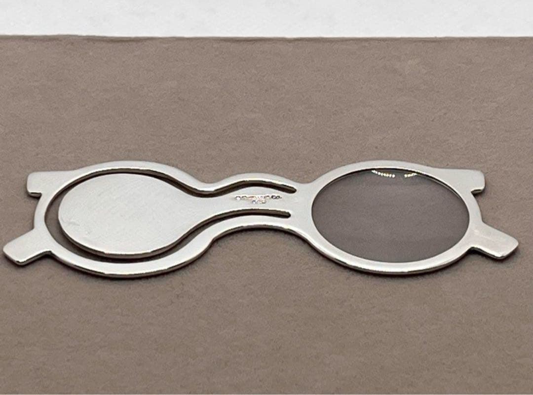 c097 希少　ティファニー　ブックマーク　マネークリップ　眼鏡　シルバー925