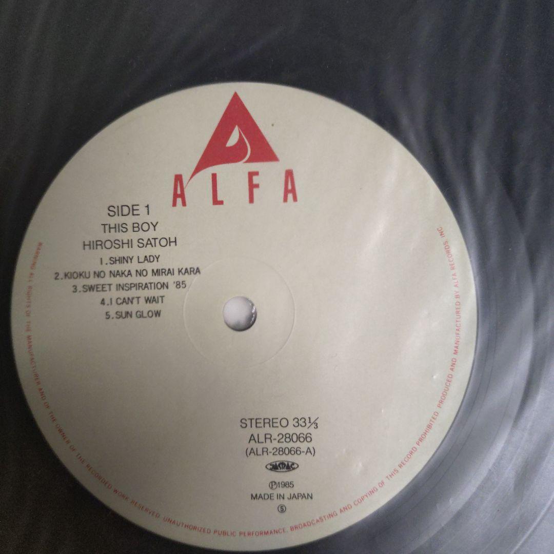 n*o様 LPレコード✦佐藤博／THIS BOY