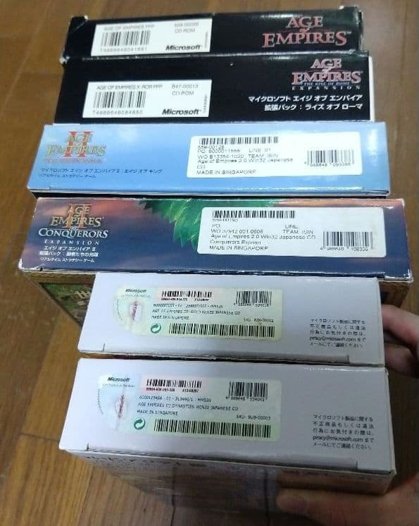 エイジオブエンパイア 7本セット age of empires 拡張版有