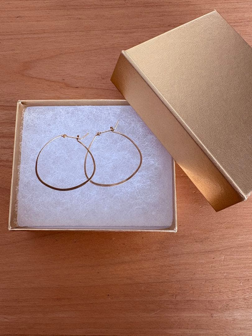 K10 アガット フープピアス