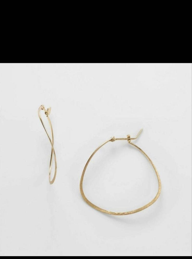 K10 アガット フープピアス