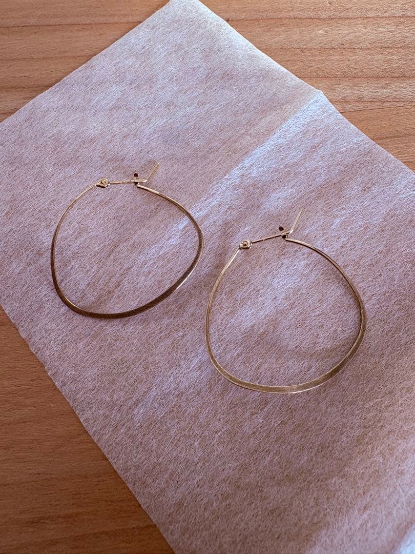 K10 アガット フープピアス