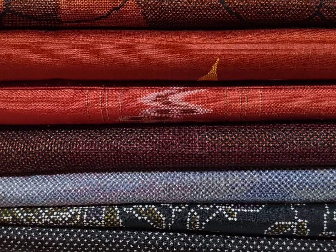 B210【美品】本場大島紬お着物7枚まとめ売り★着用/食事会/お出掛け/リメイク