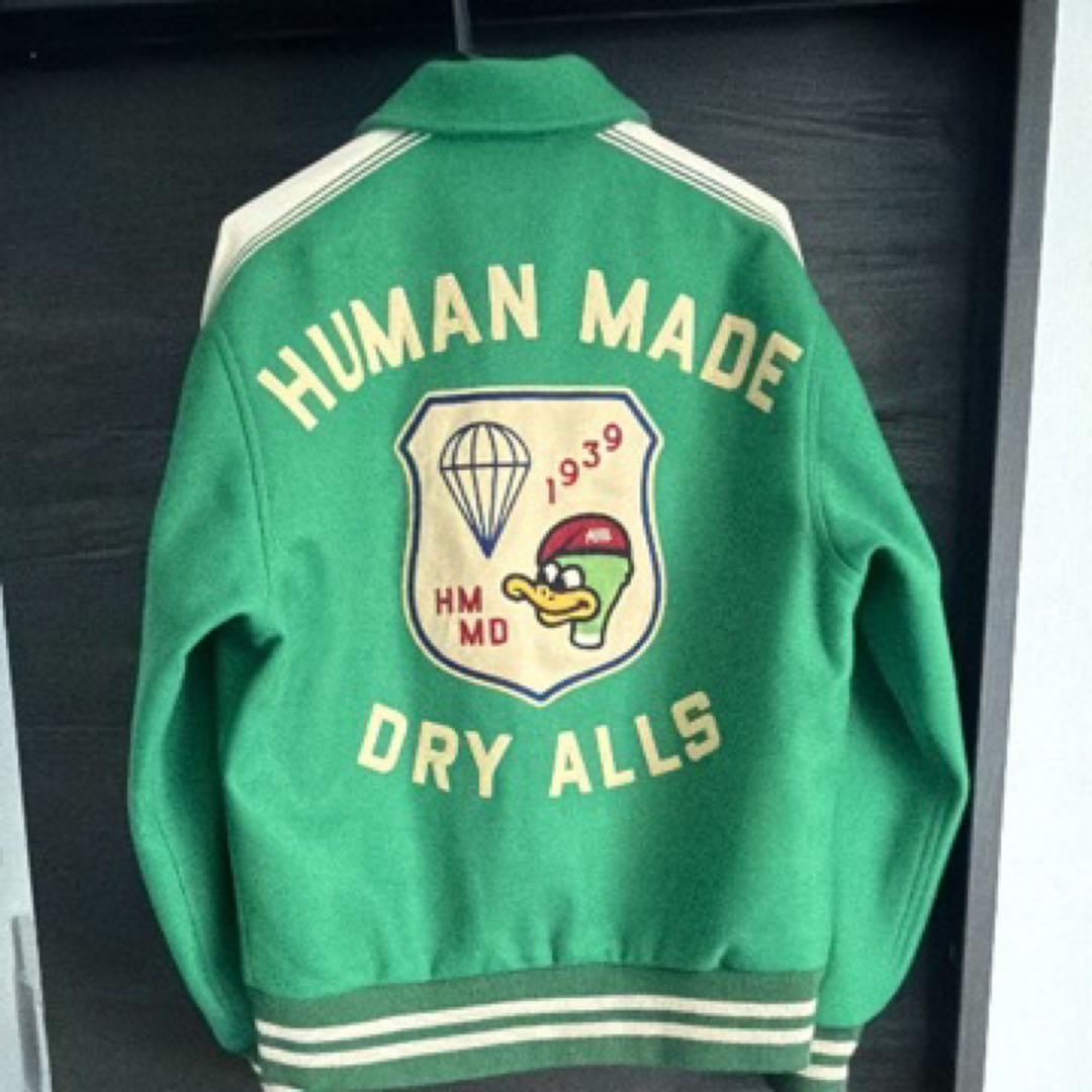 HUMAN MADE グリーン スタジャン