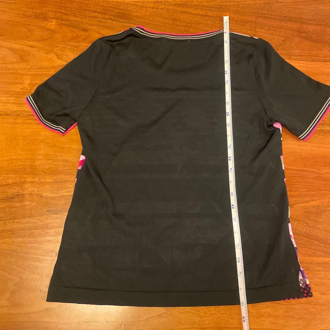 LEONARD 半袖チュニック 40 カーディガンとのアンサンブル