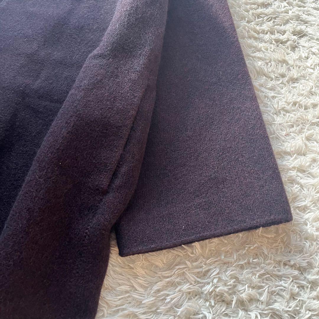 ヨーガンレール ロングコート アンゴラ ウール ウッド　ふわふわゆったり