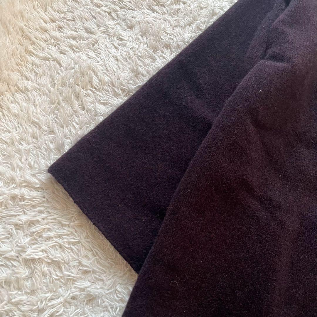 ヨーガンレール ロングコート アンゴラ ウール ウッド　ふわふわゆったり