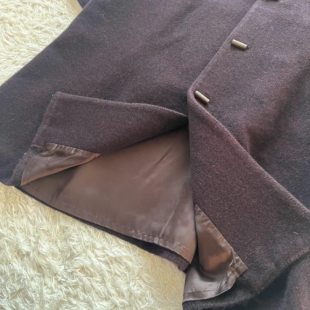 ヨーガンレール ロングコート アンゴラ ウール ウッド　ふわふわゆったり