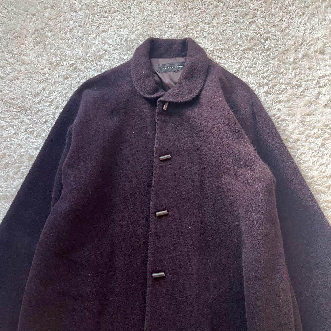 ヨーガンレール ロングコート アンゴラ ウール ウッド　ふわふわゆったり