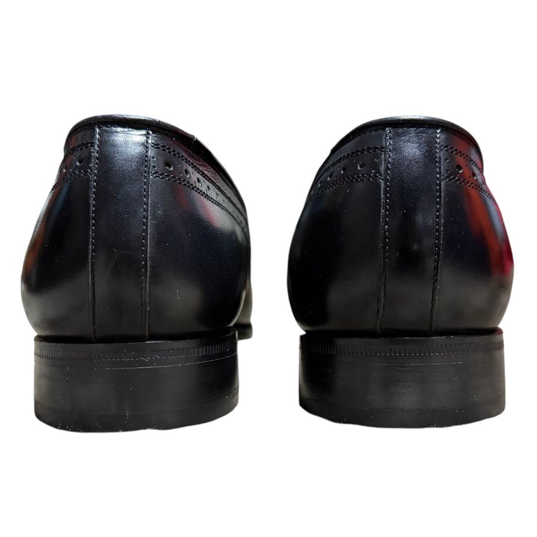 REGAL ウィングチップ メダリオン タッセルローファーブラック 25 1/2