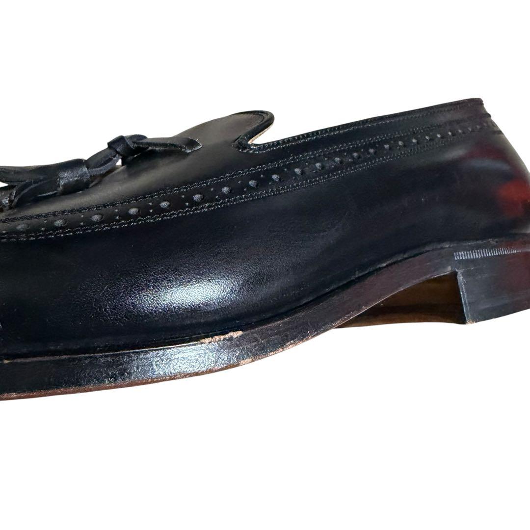 REGAL ウィングチップ メダリオン タッセルローファーブラック 25 1/2