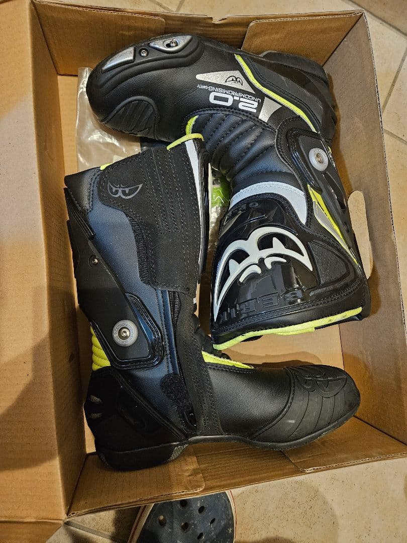 berik 革ツナギ ブーツセット 46サイズ，ブーツ41サイズ