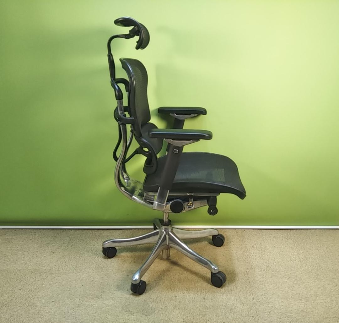 bh　エルゴヒューマン　プロ　ハイバック　アームパッド新品　ヘッドレスト後付け