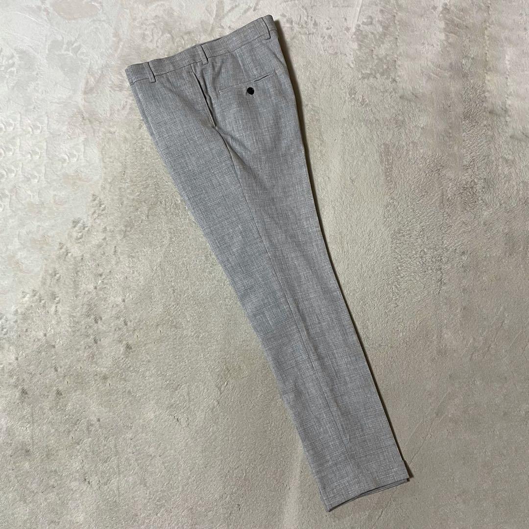  エイチ＆エム 手縫い スタイリッシュスーツ ライトグレー 46/M 美品