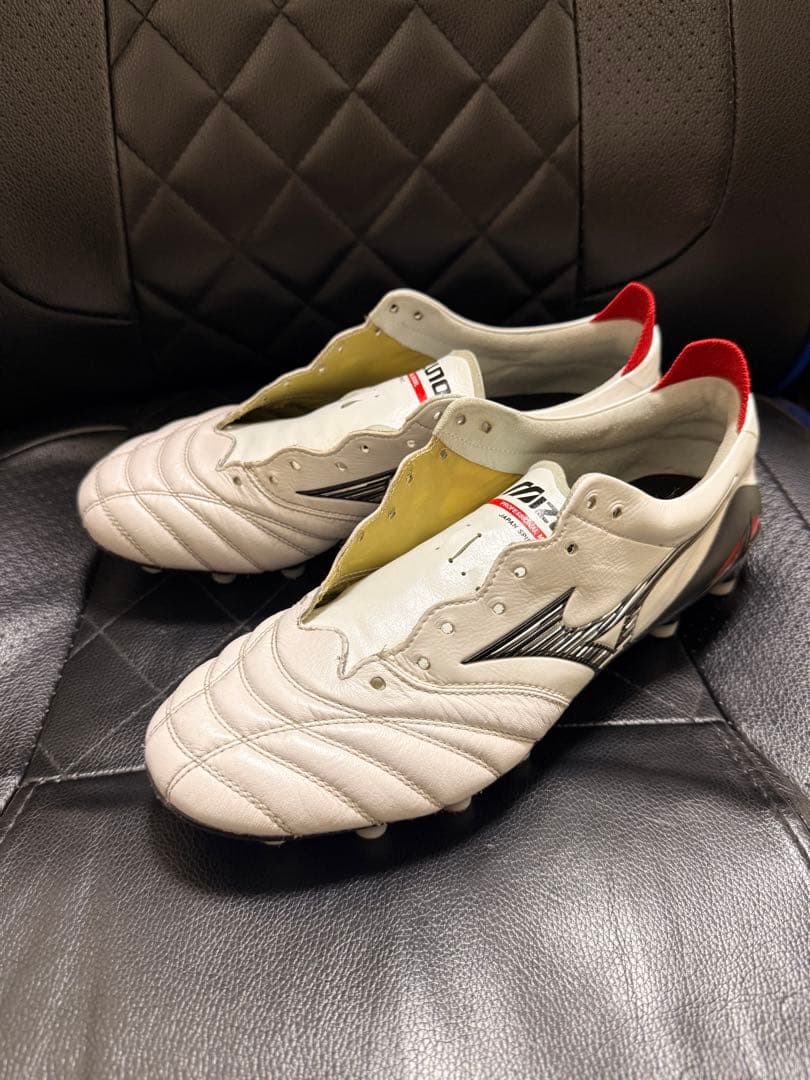 Mizuno サッカーシューズ ホワイト スパイク25.5