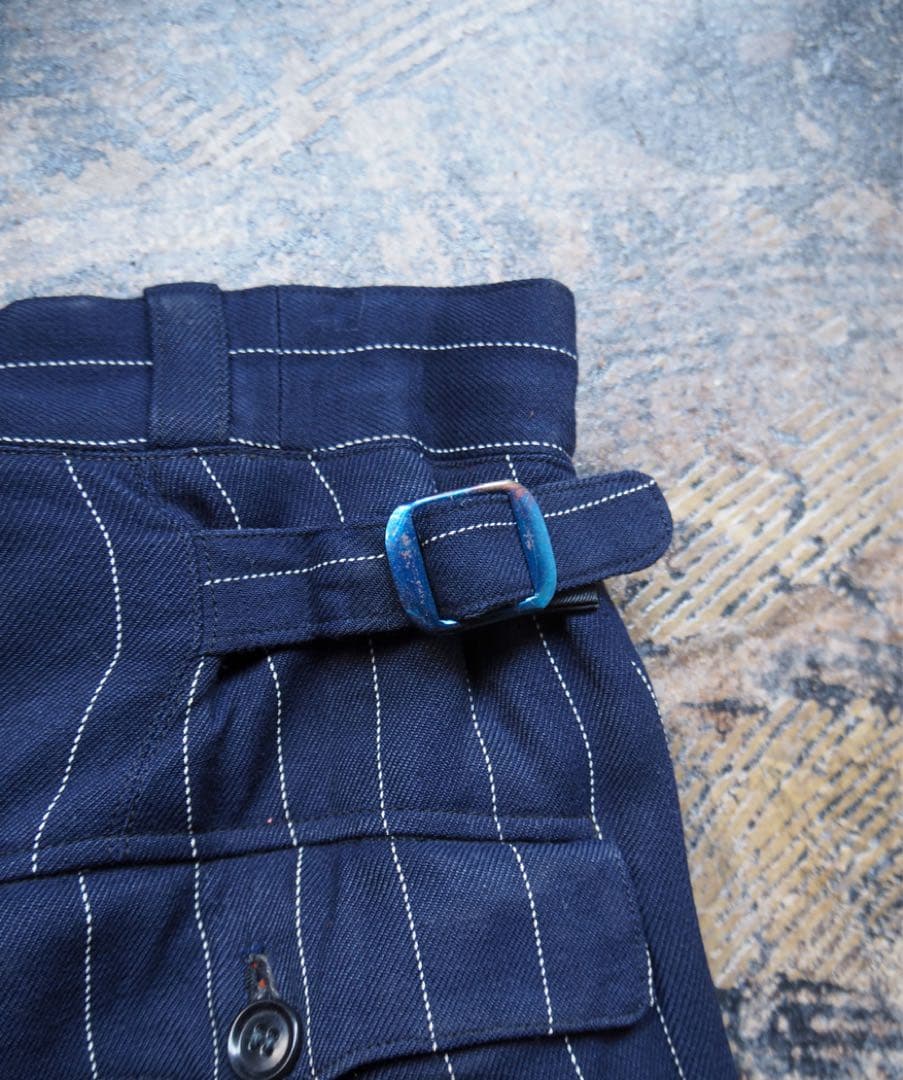 50's vintage スラックス　レーヨンギャバジン ストライプ　　希少