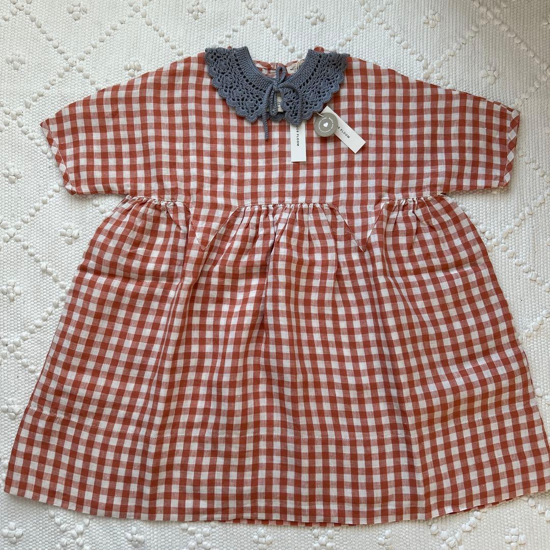 新品未使用◎ SOOR PLOOM チェックワンピース　8Y