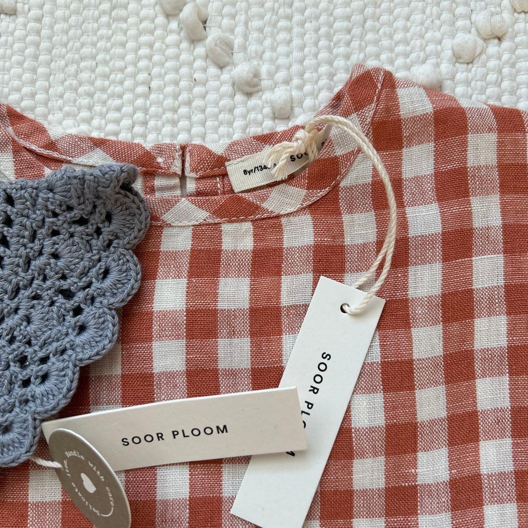 新品未使用◎ SOOR PLOOM チェックワンピース　8Y