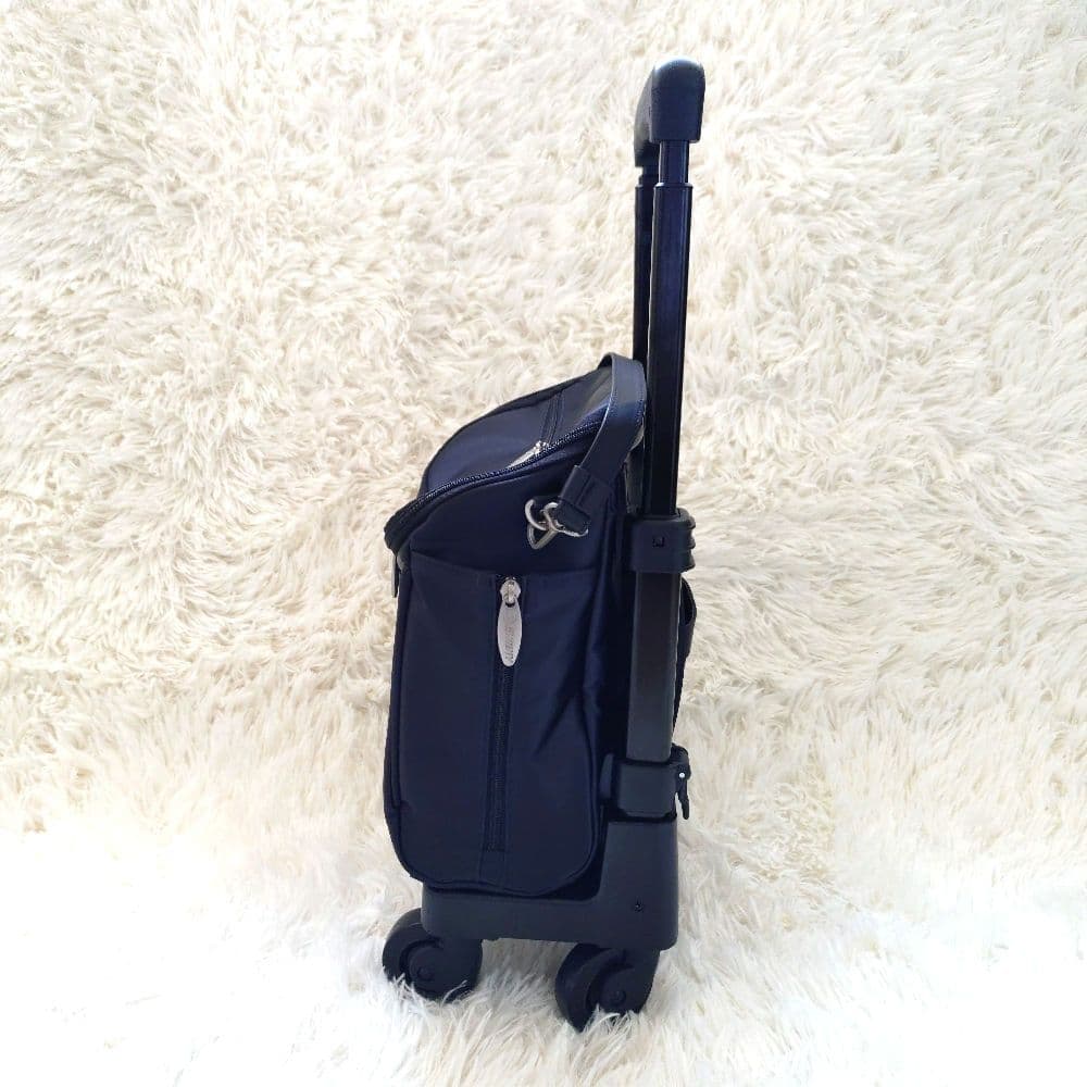 【美品】SWANY スワニー　4輪 キャリーバッグ　2way　ダークネイビー