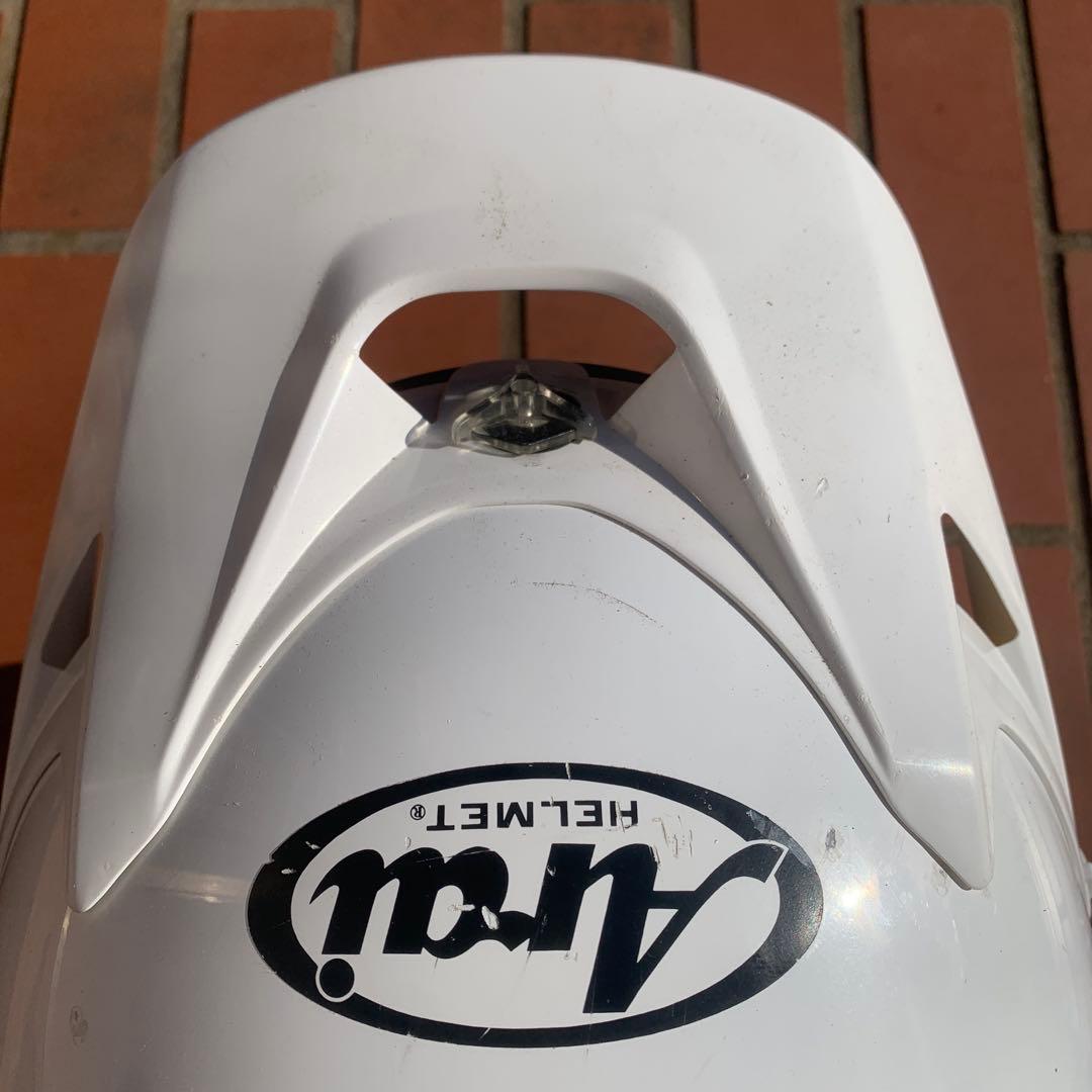 【格安】ARAI トライアルヘルメット　61〜62cm オフロード　ホワイト