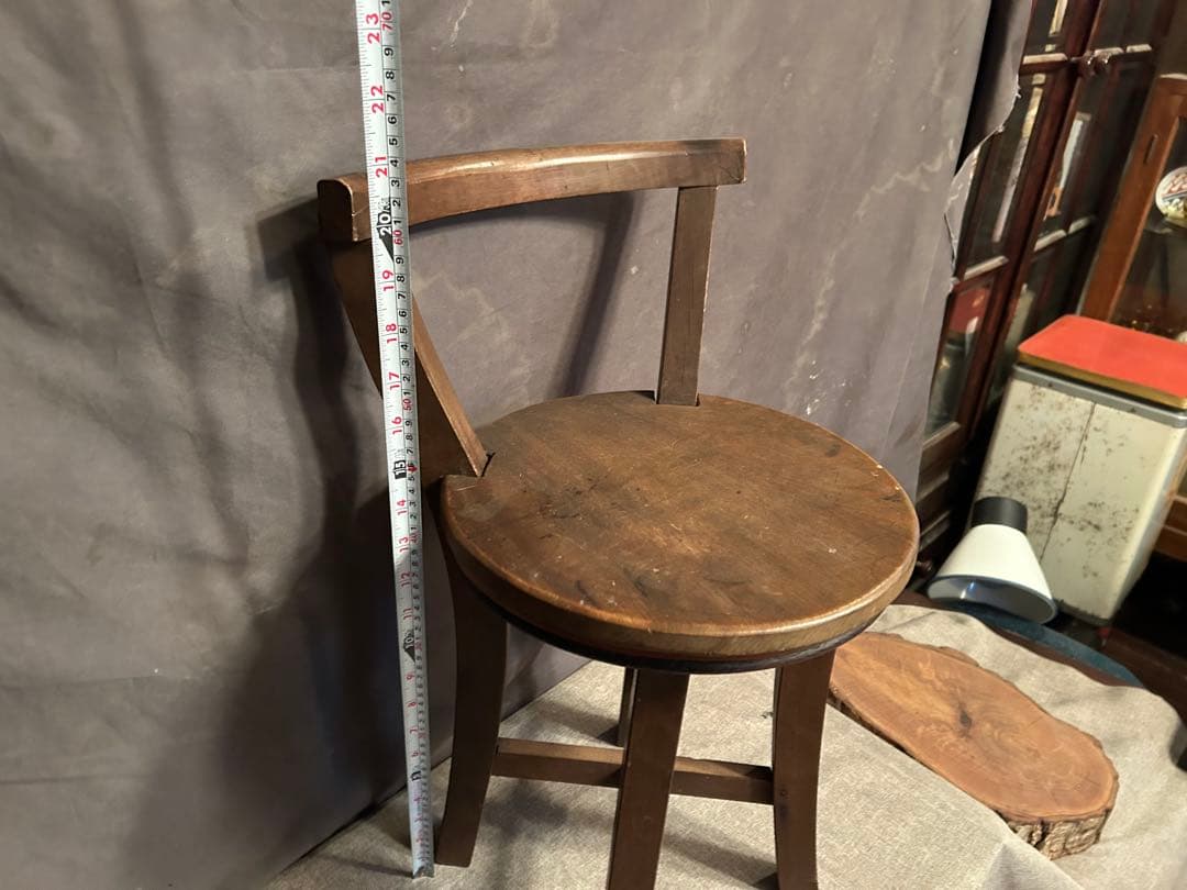 【送料無料】ヴィンテージ 家具 インテリア スツール 丸椅子 花台　植物台