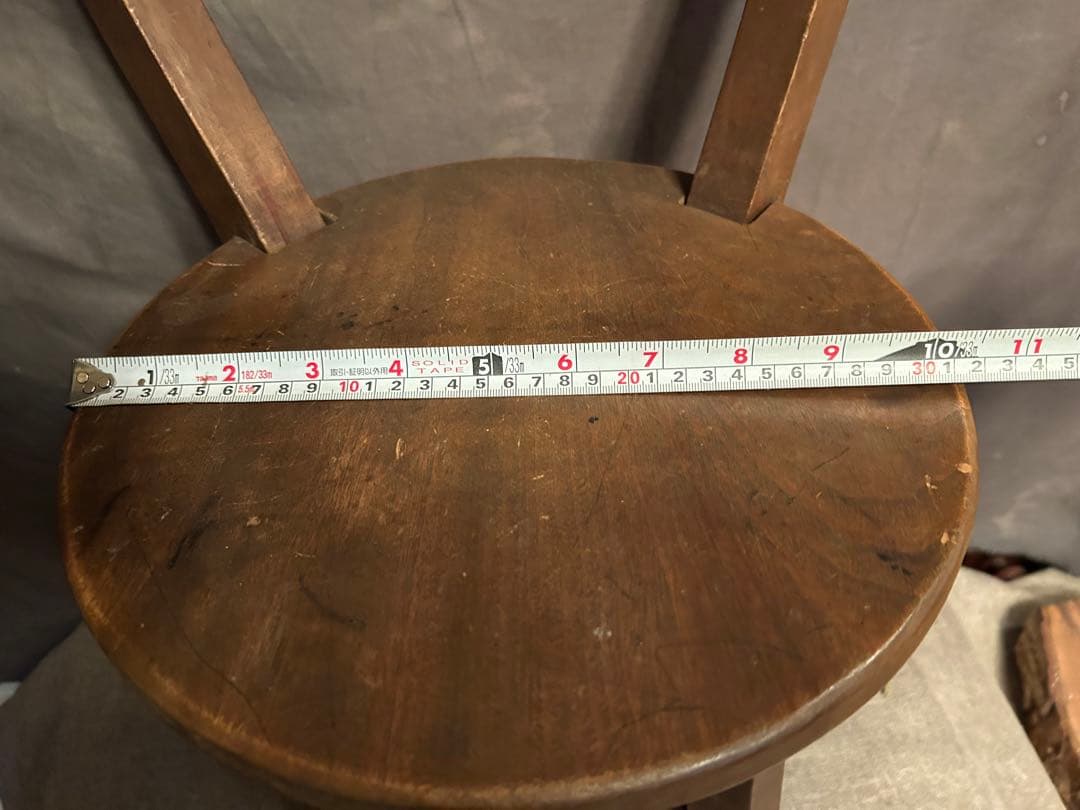 【送料無料】ヴィンテージ 家具 インテリア スツール 丸椅子 花台　植物台