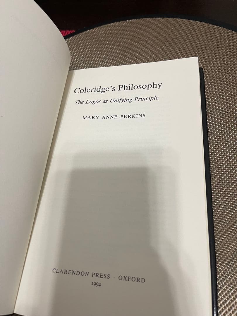 洋書 Coleridge's Philosophy