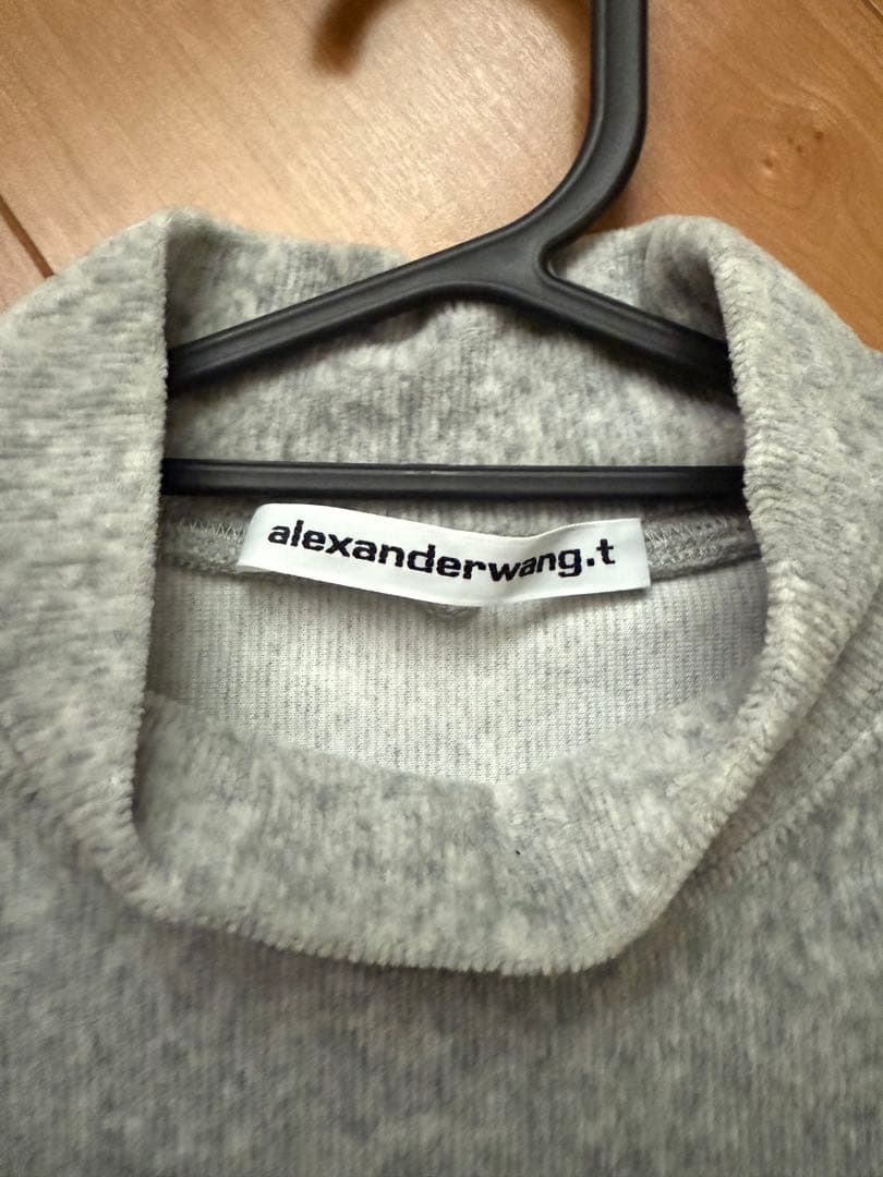 (xs)alexander wangグレー クロップドトップス