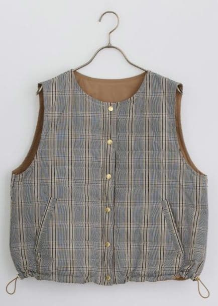 リバーシブル ダウンベスト