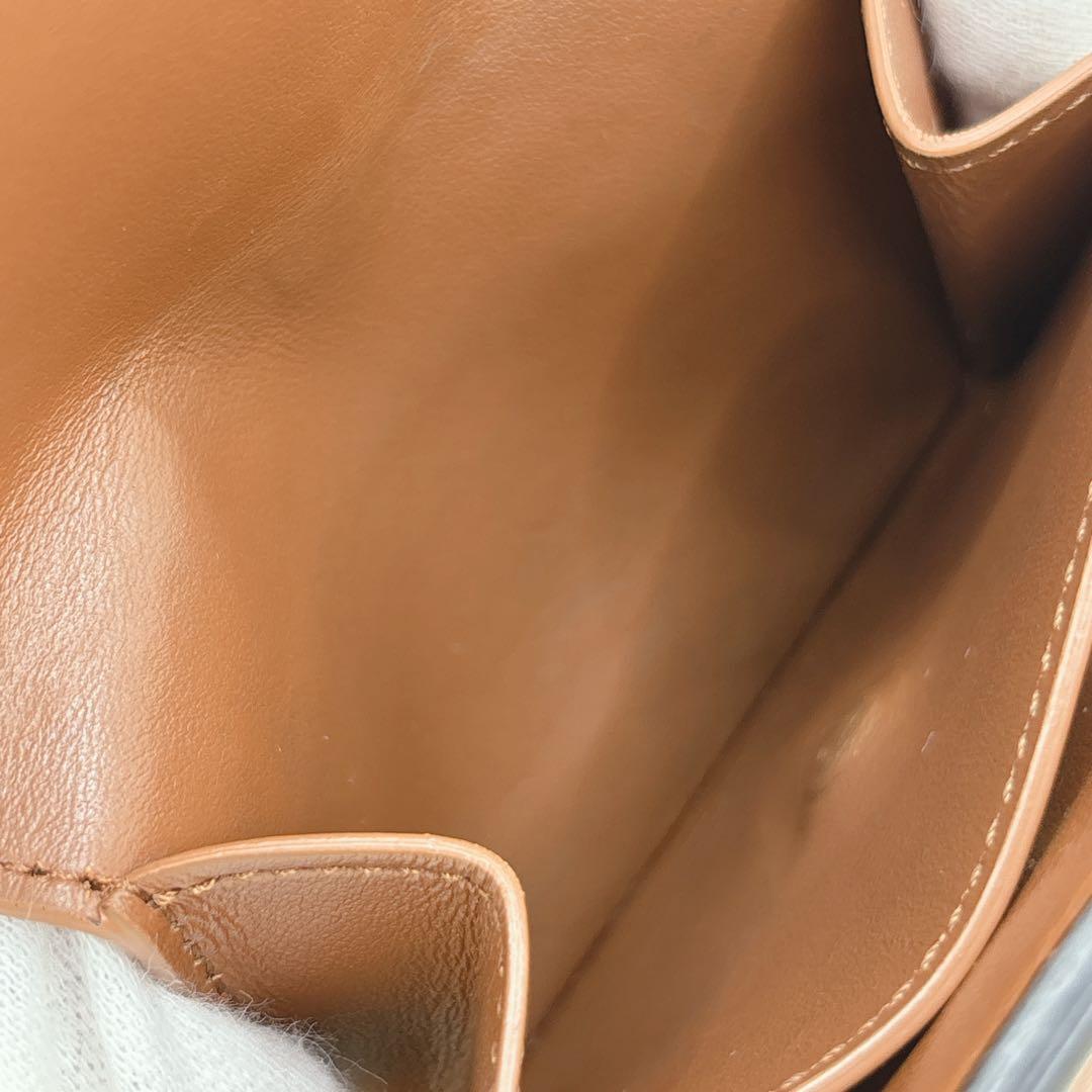 極美品✨CELINE トリオンフ スモールフラップウォレット 三つ折り ブラウン