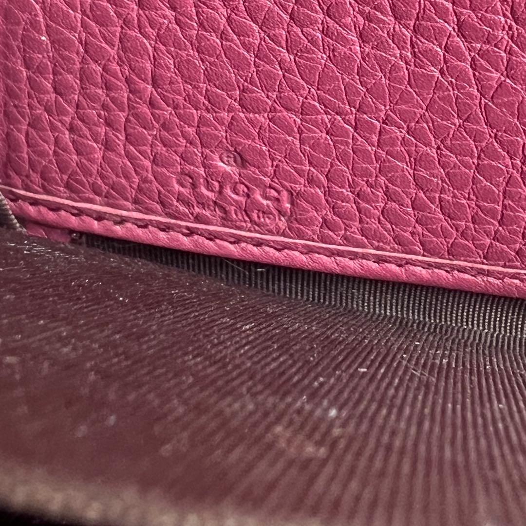 87 極上美品 GUCCI グッチ SOHO 長財布 ラウンドファスナー