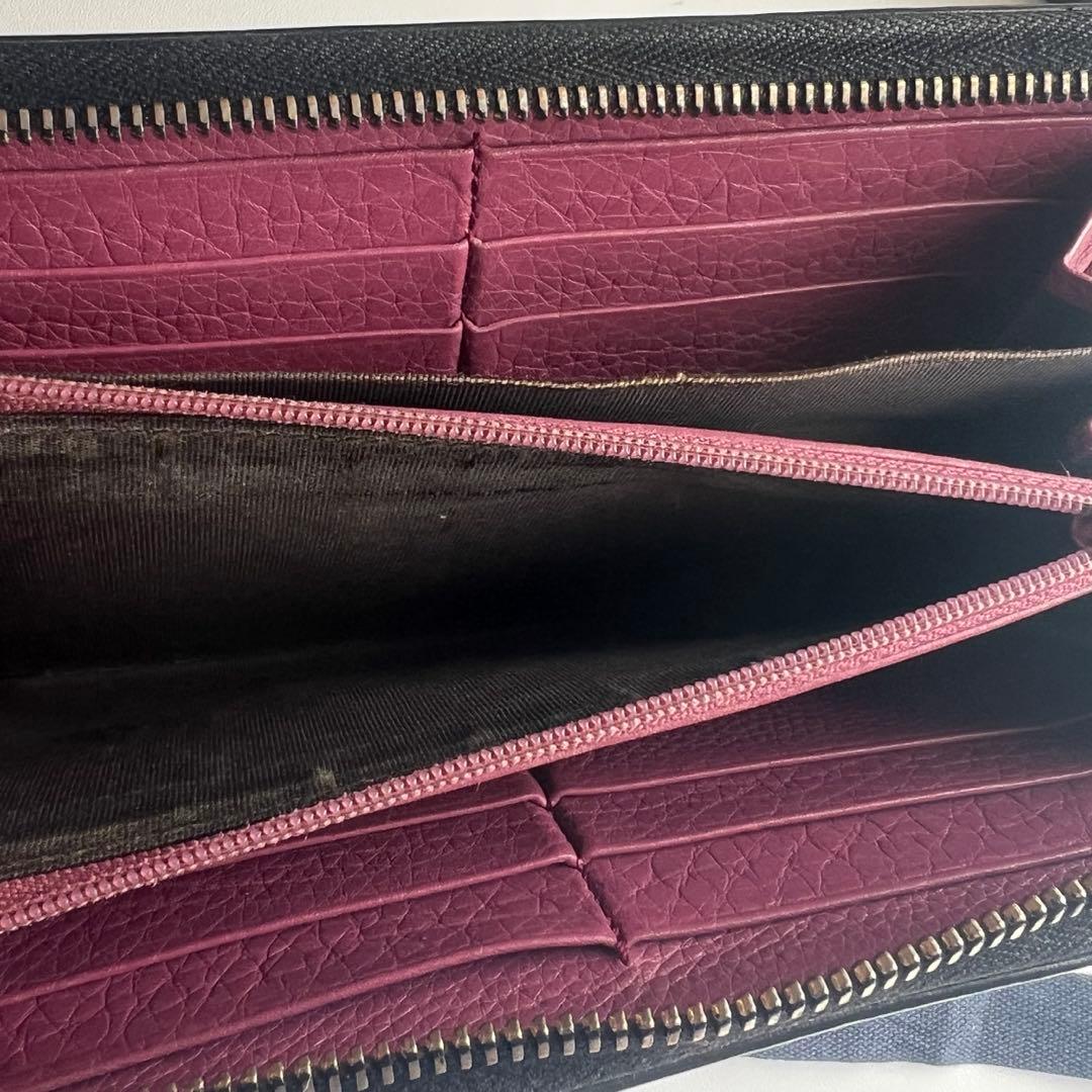 87 極上美品 GUCCI グッチ SOHO 長財布 ラウンドファスナー