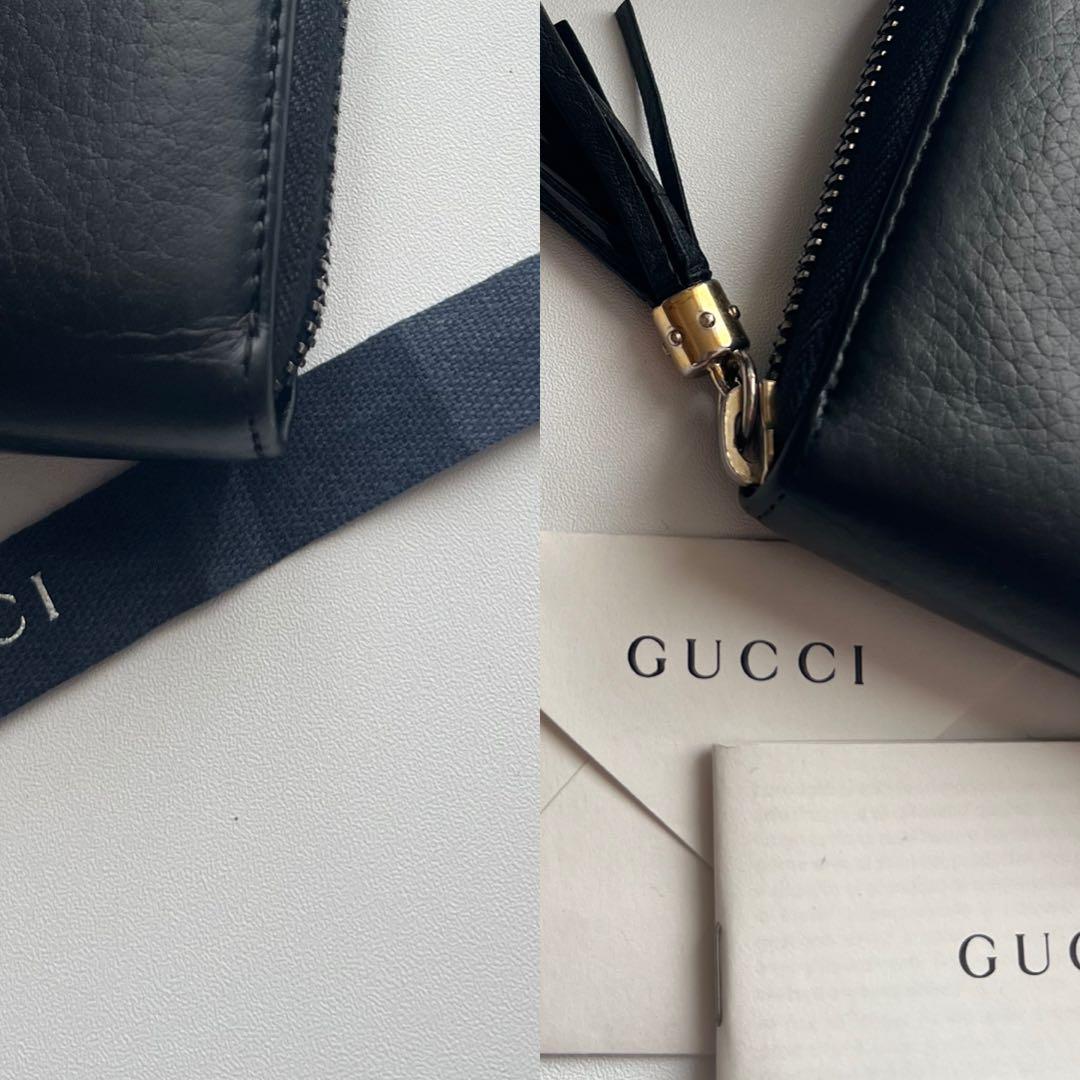 87 極上美品 GUCCI グッチ SOHO 長財布 ラウンドファスナー
