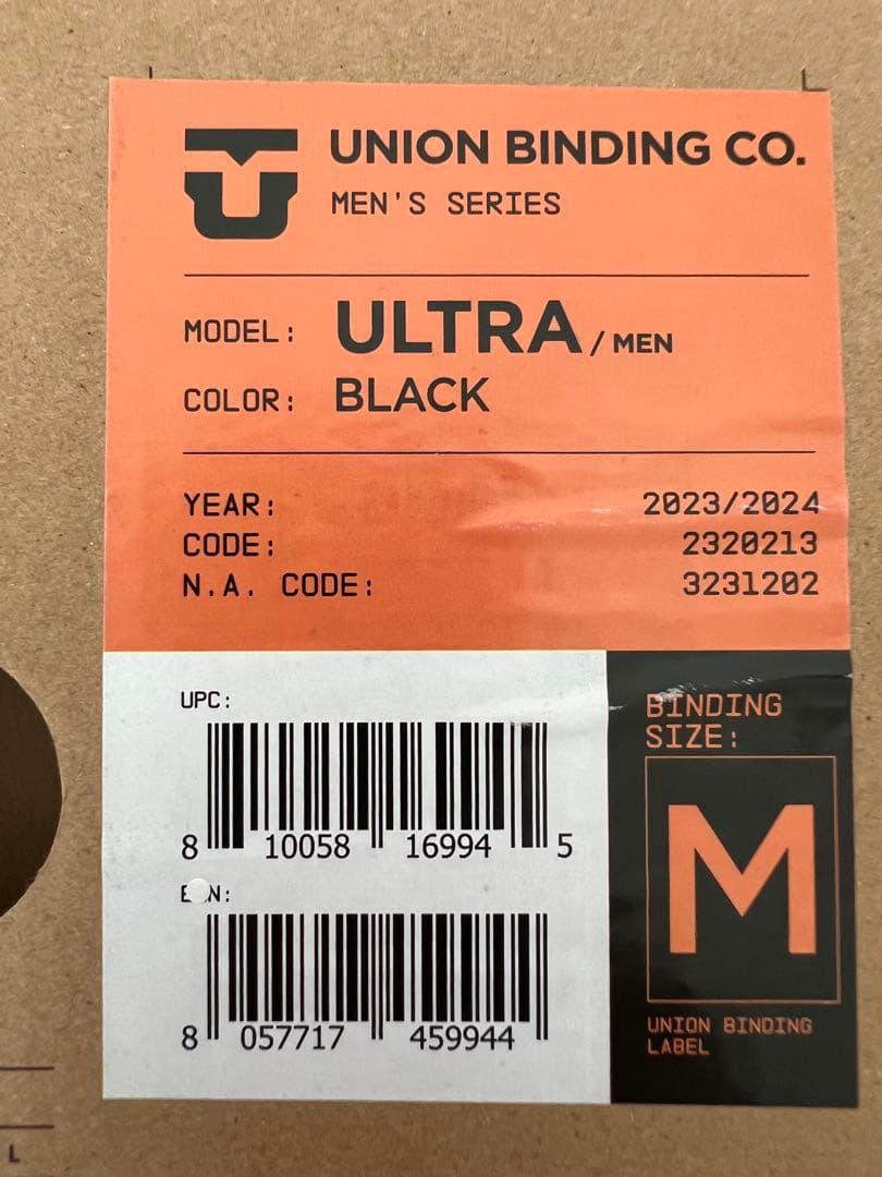 23-24 UNION ULTRA ユニオン ウルトラ ブラック Ｍ　送料無料