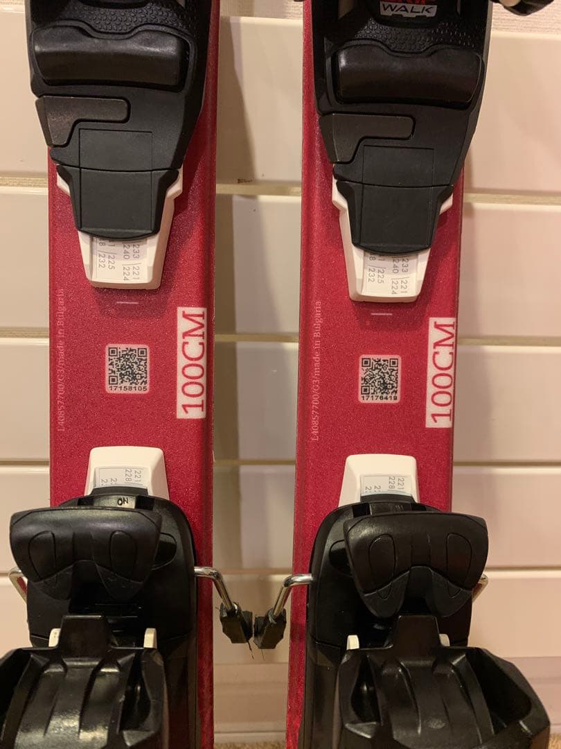 【100】ジュニアスキー板 SALOMON 2022（ピンク）