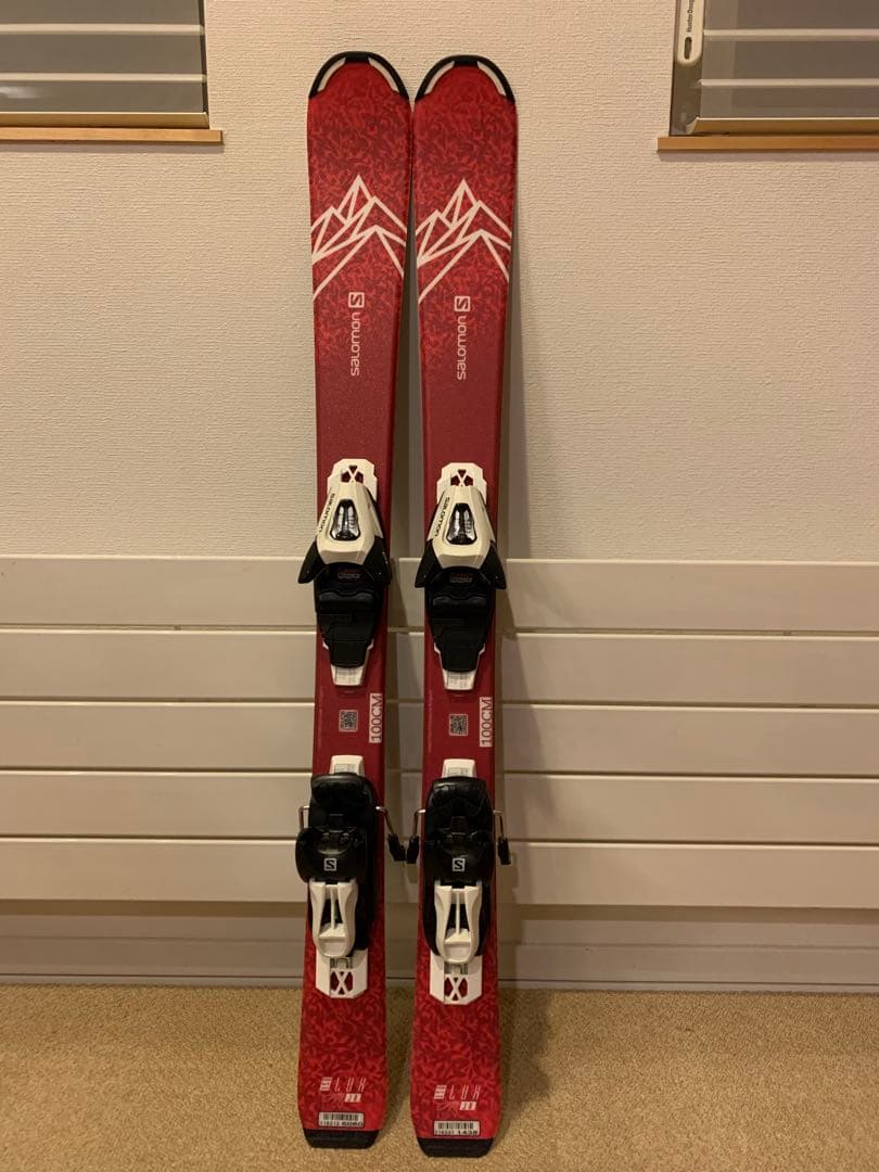 【100】ジュニアスキー板 SALOMON 2022（ピンク）