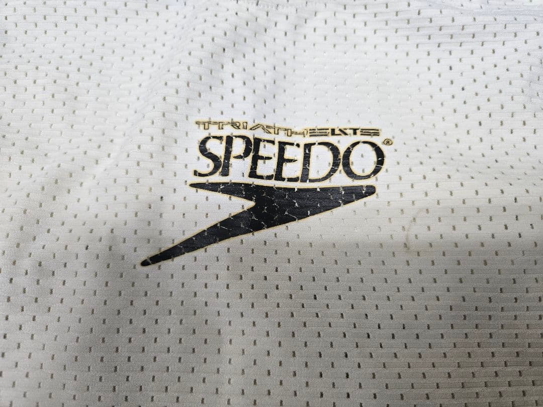 SPEEDO トライアスロン用トップス Lサイズ　ホワイト/ブルー　競泳用水着