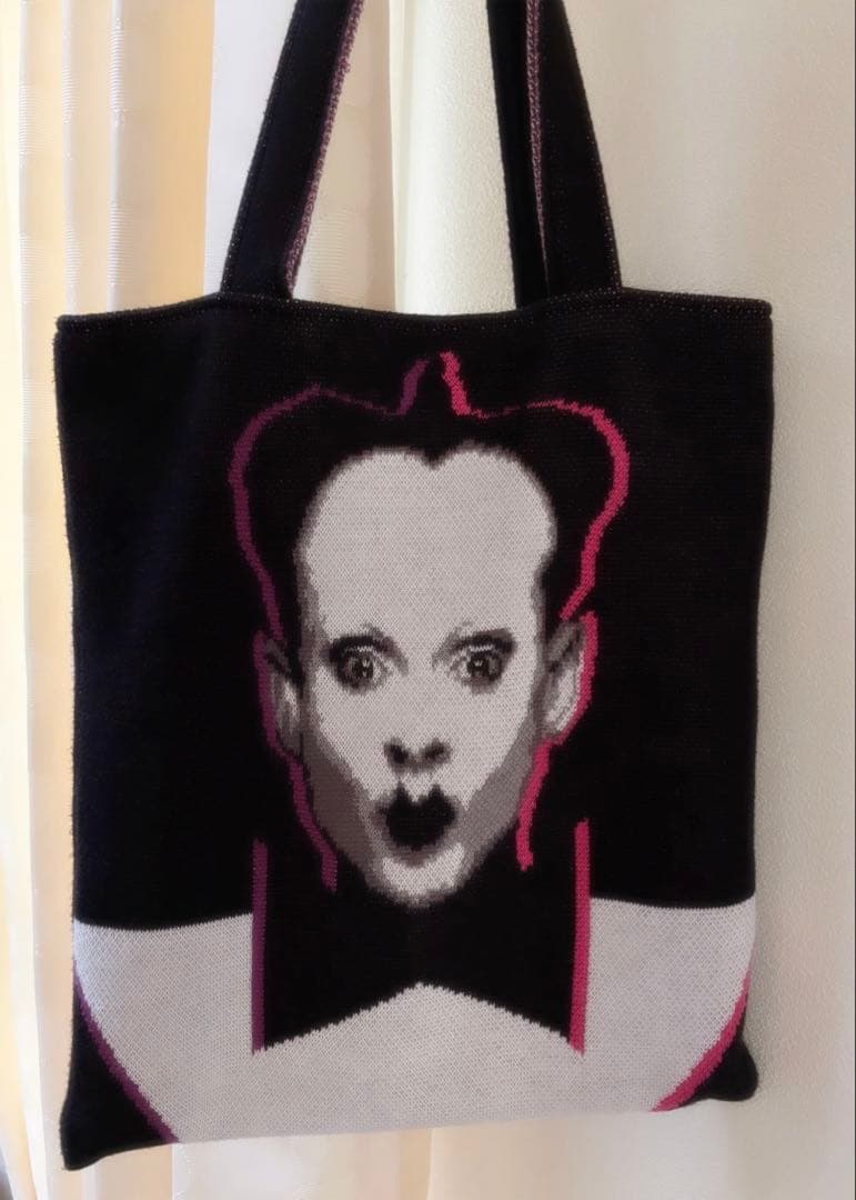 編み物 堀ノ内 クラウス ノミ ニット トートバッグ バッジ付