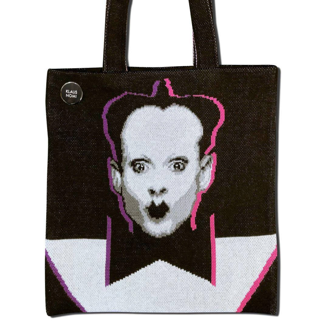 編み物 堀ノ内 クラウス ノミ ニット トートバッグ バッジ付