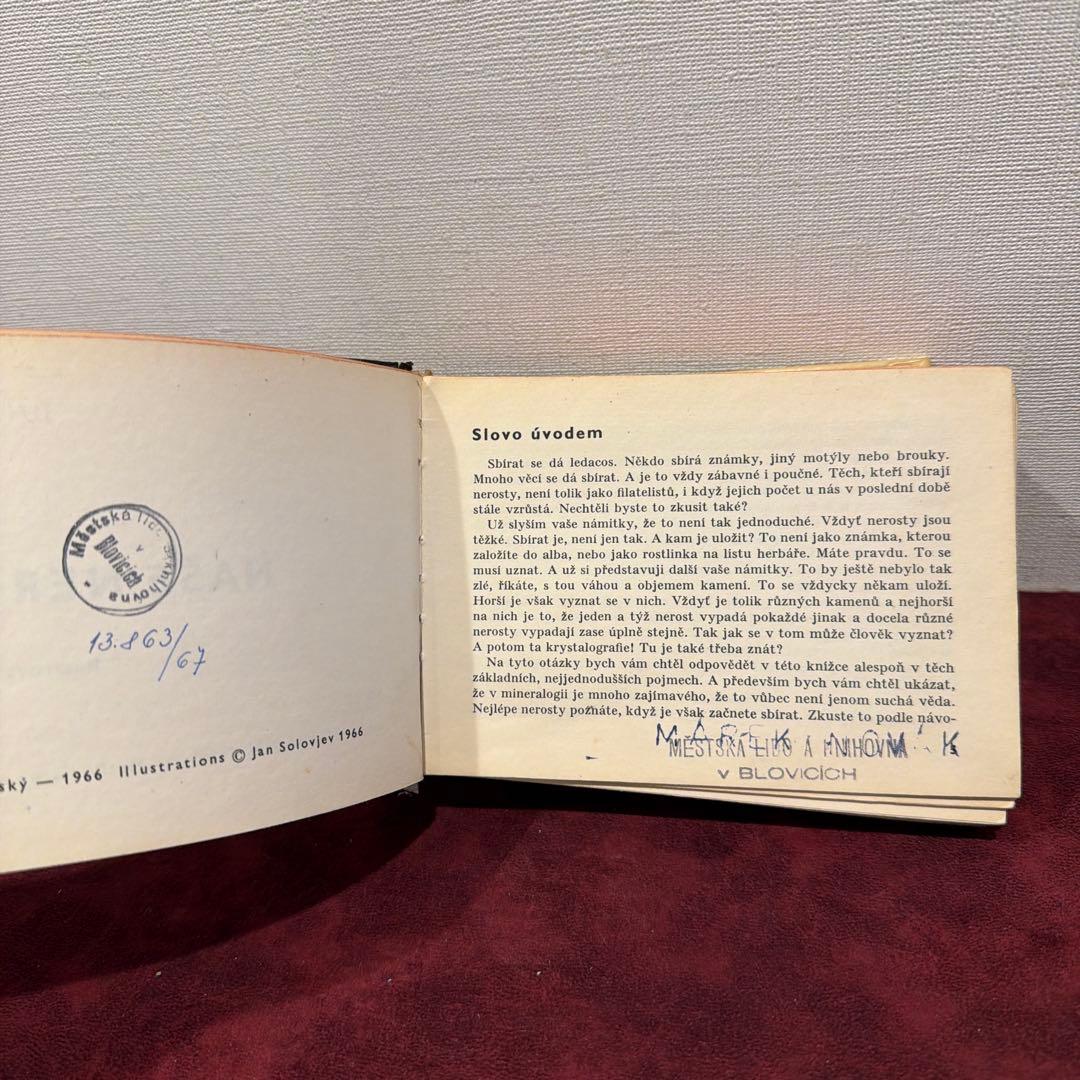 113④チェコビンテージ鉱石図鑑2冊セット　ジャンクジャーナル　ボタンニカル