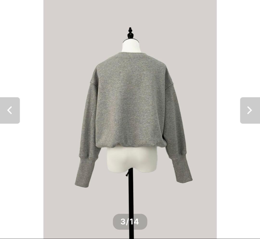 farumari 新品未使用Cropped Balloon Sweatshirt