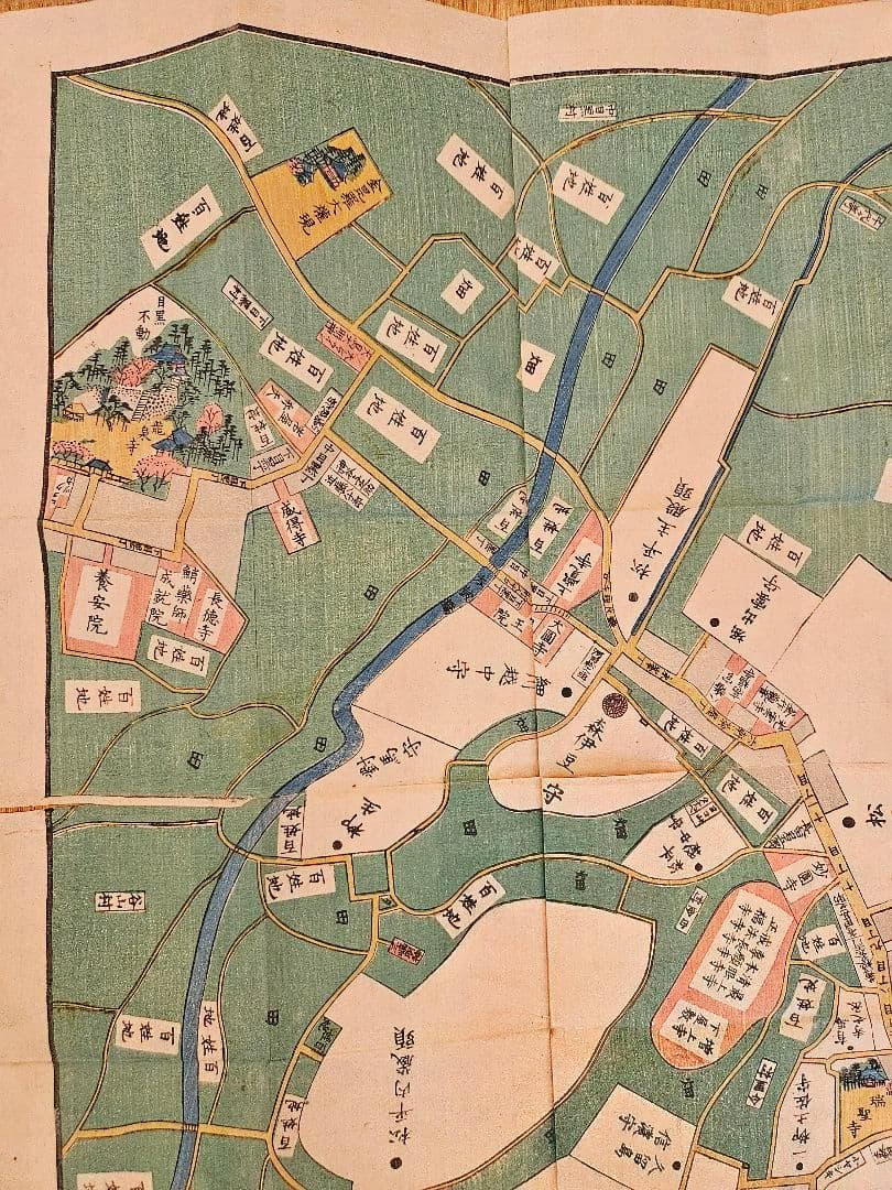 江戸切絵図【目黒白金辺】尾張屋清七 古地図